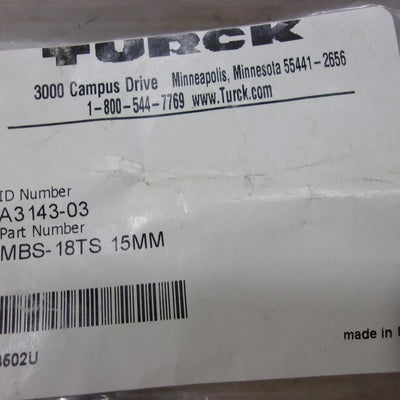 TURCK MBS-18TS 15mm