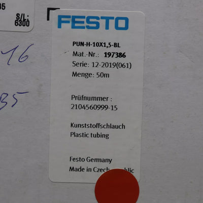 FESTO PUN-H-10X1,5-BL