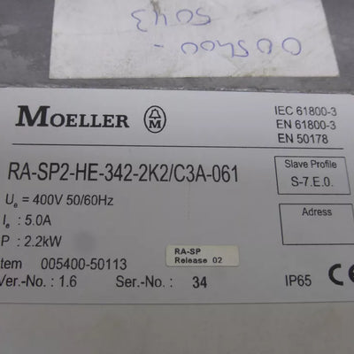 Moeller RA-SP2-HE-342-2K2/C3A-061