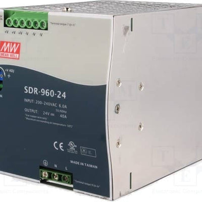 Mean Well SDR-960-24 | Power Supply 200-240vac 6.0a Input 24vdc 40a Output Repair service